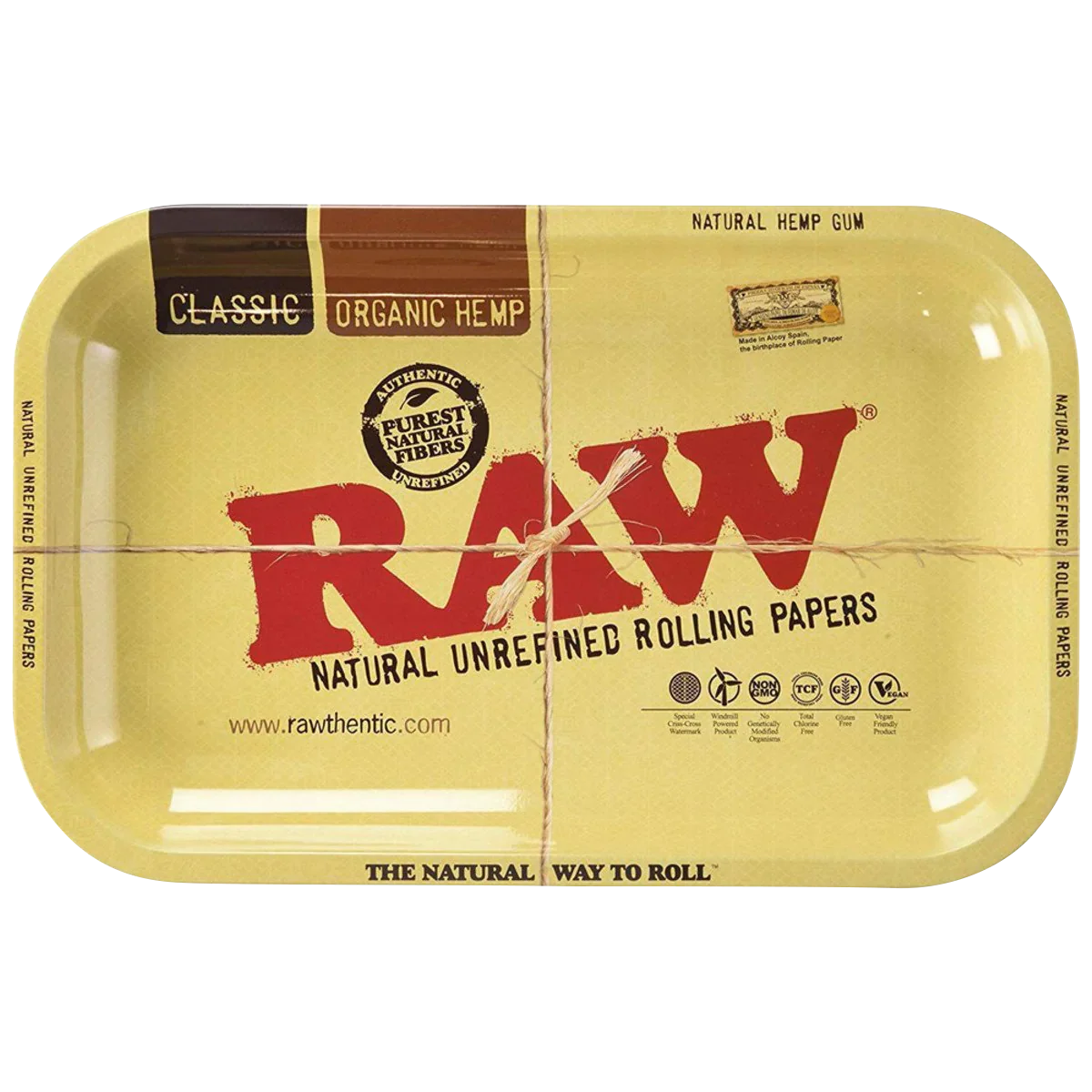 RAW Aluminum High Sided Rolling Tray