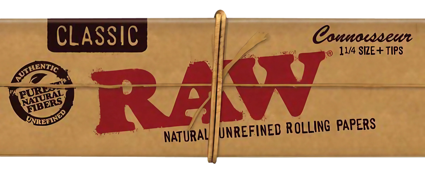 Raw Connoisseur 1 1/4" Rolling Papers