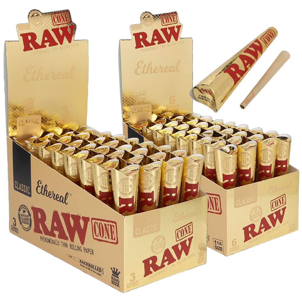 RAW Ethereal Cones | 32pk Display
