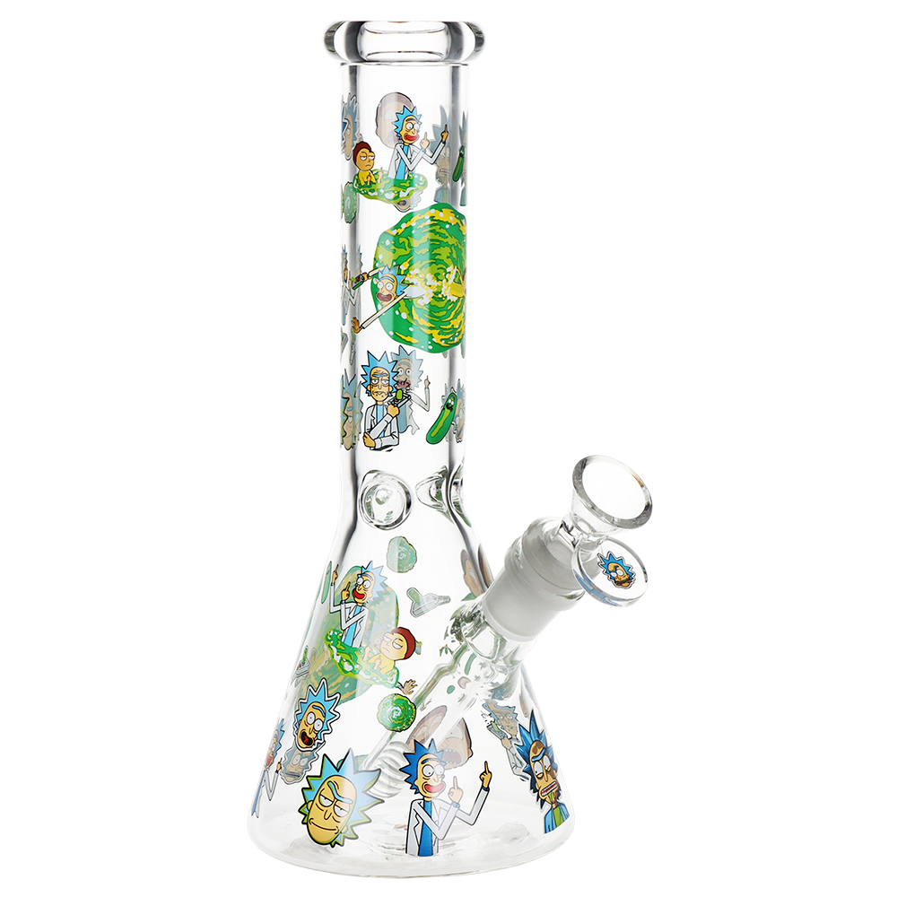 Rich & Shorty Portal Beaker Glass Water Pipe | 9.75" | 14mm F