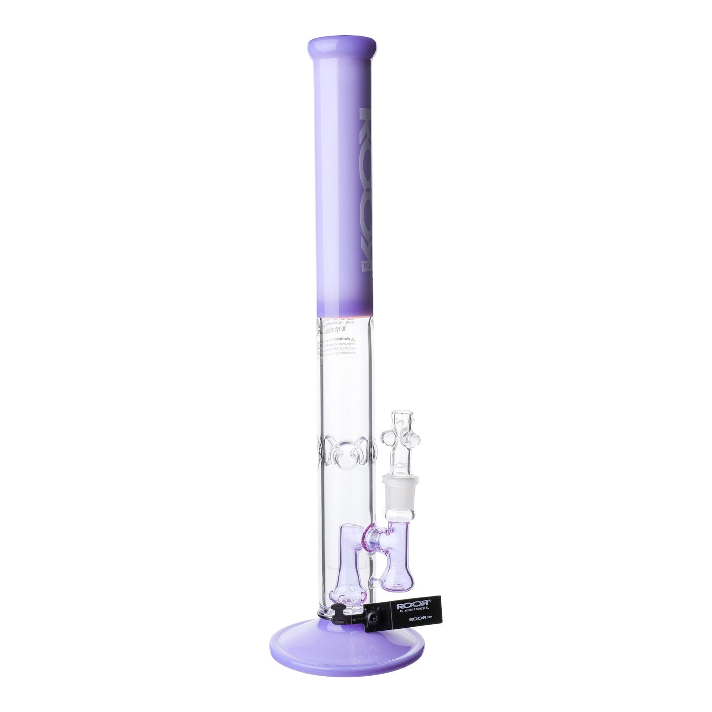 ROOR Tech Fixed Straight Tube Bong - 18in