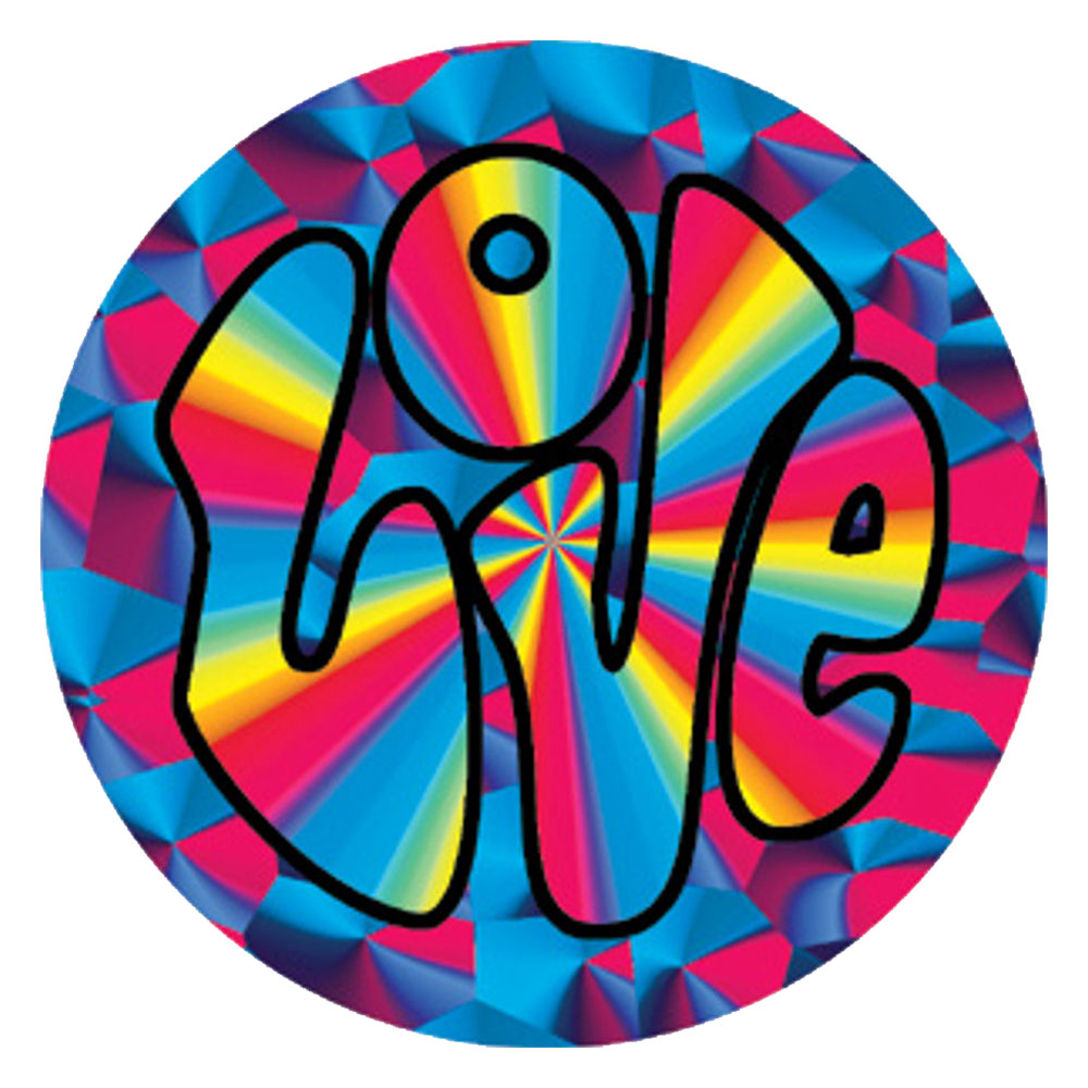 C&D Visionary 3" Psychedelic Love Peace Sticker - Durable & Vibrant