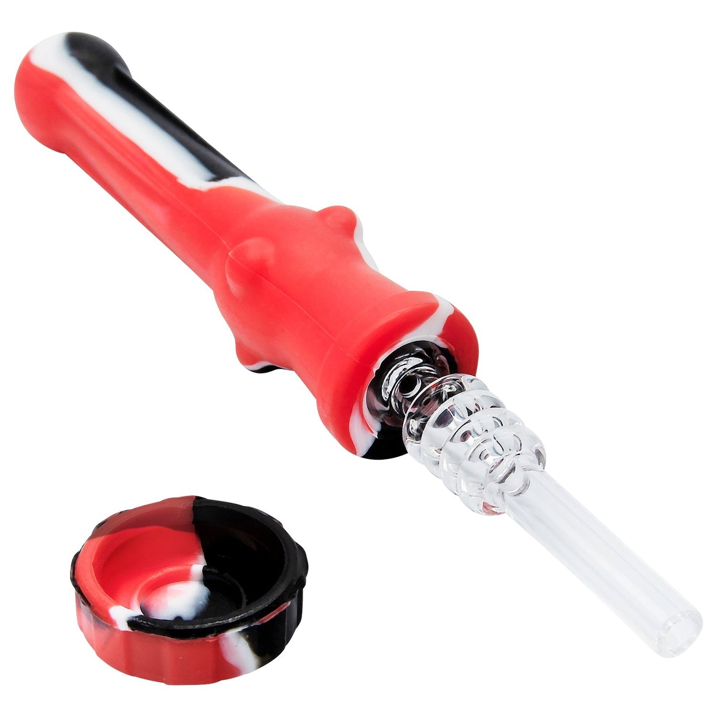 Rupert's Drop Dab Vapor Straw - Solid Quartz Tip