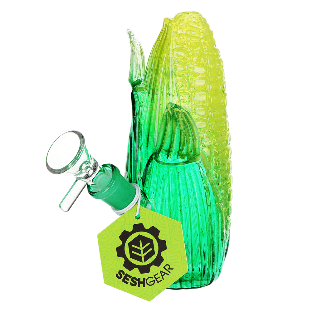SeshGear Aww Shucks Corn on the Cob Glass Water Pipe | 5" | 14mm F