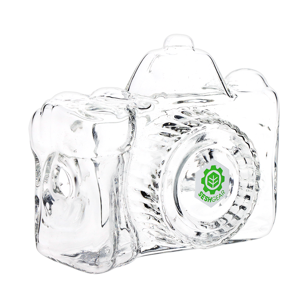 SeshGear Old School Camera Glass Hand Pipe | 3.75"