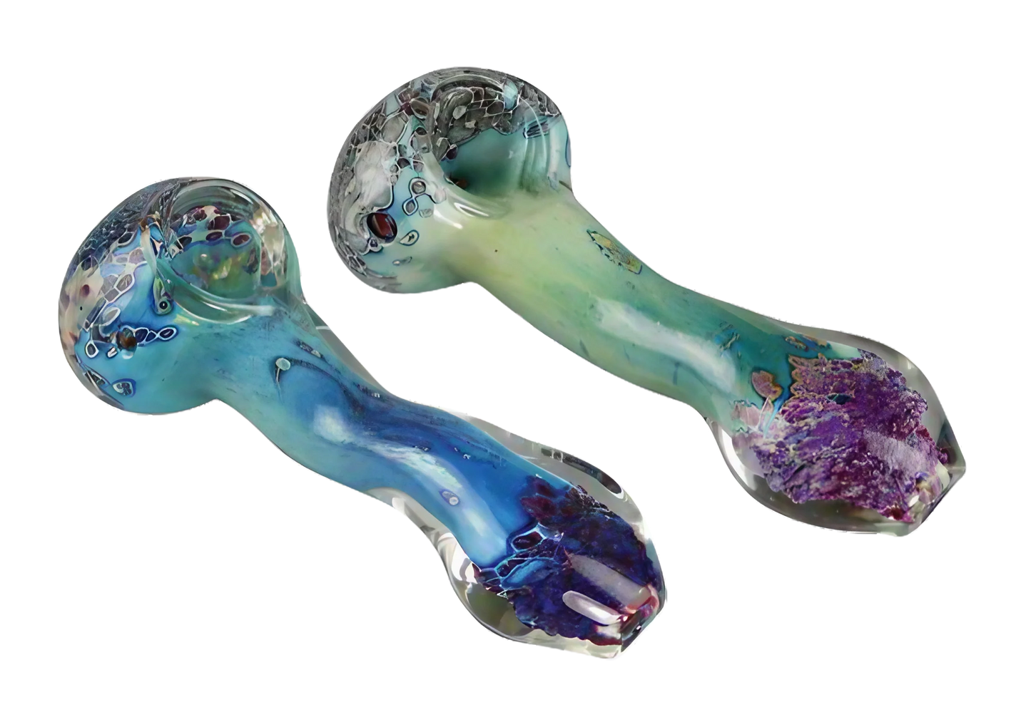 Silver Fumed Spoon Pipe
