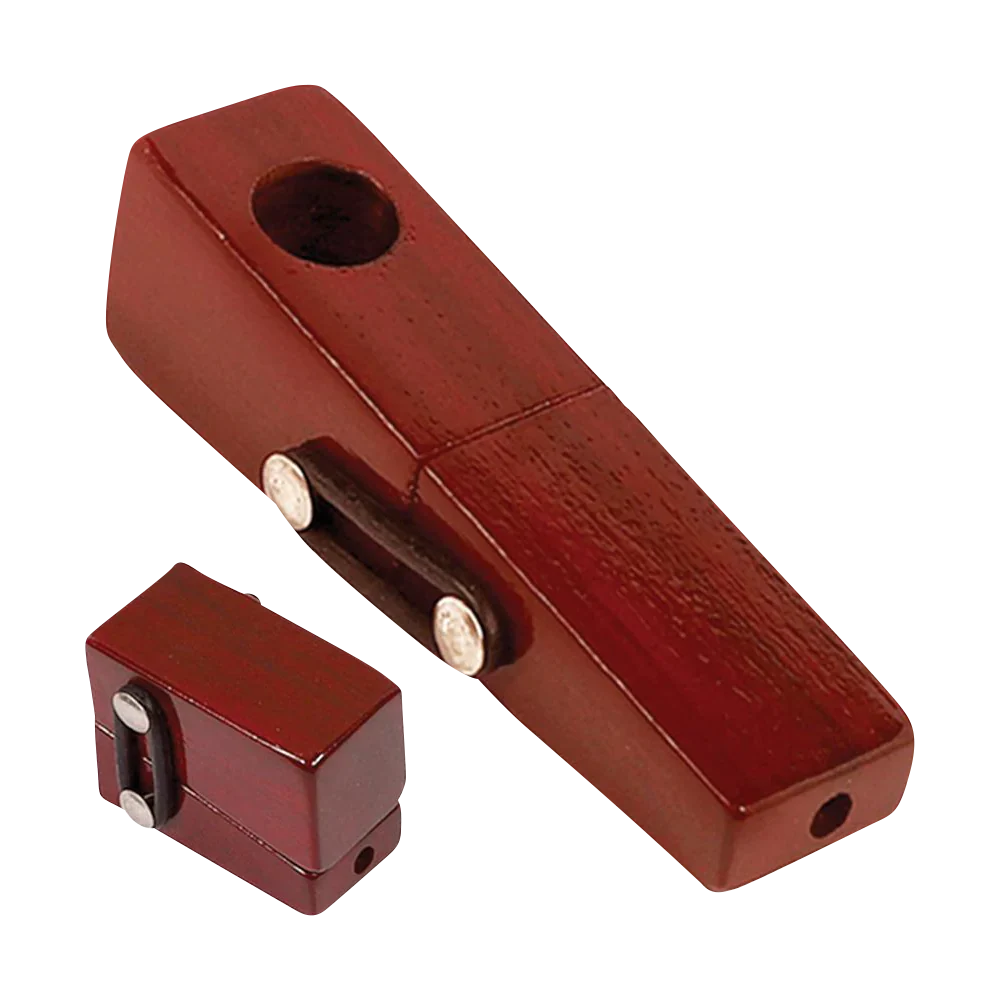 Square Foldable Wood Hand Pipe