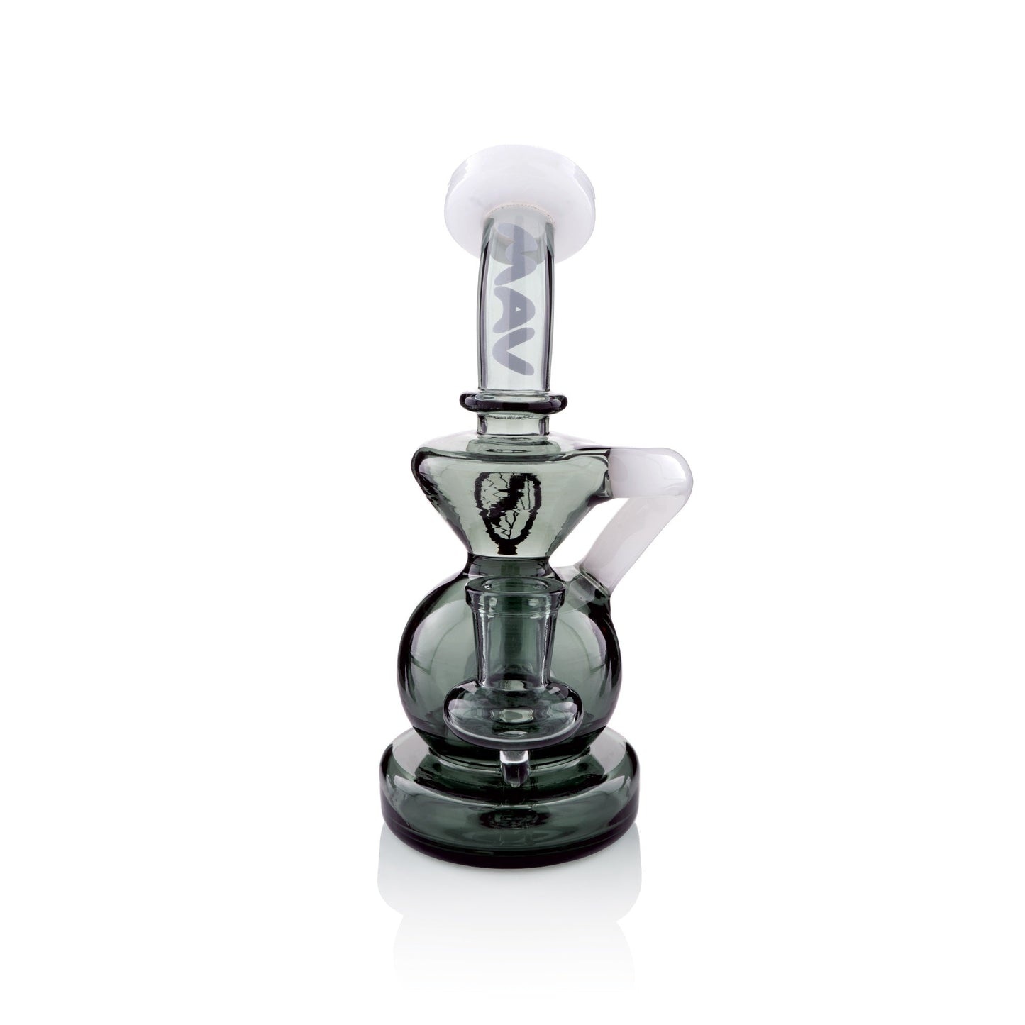 MAV Glass 7" Tahoe Bulb Recycler Dab Rig w/ 14mm Banger & Bent Neck