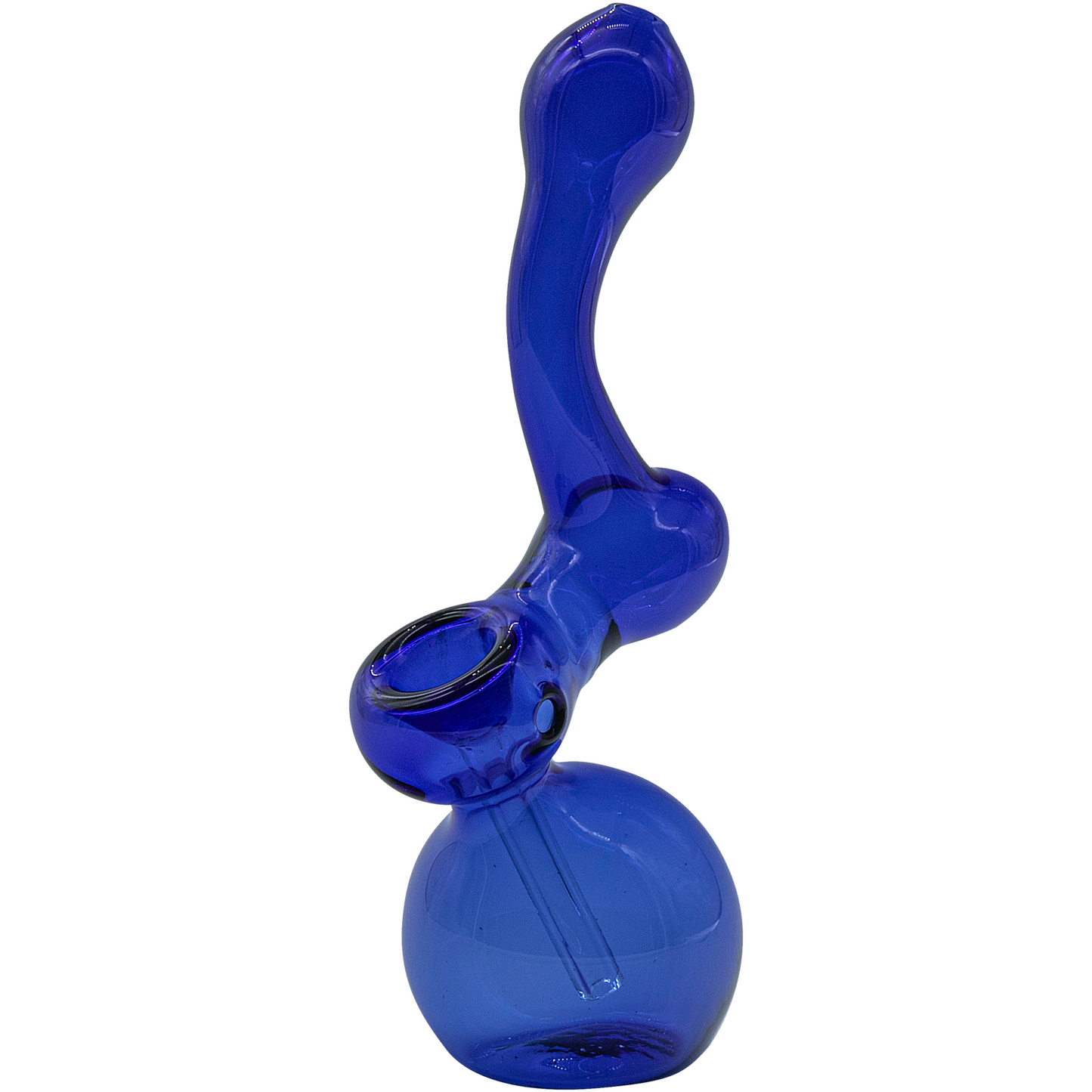 LA Pipes Colorful Borosilicate Glass Sherlock Bubbler - 6" Herb Pipe
