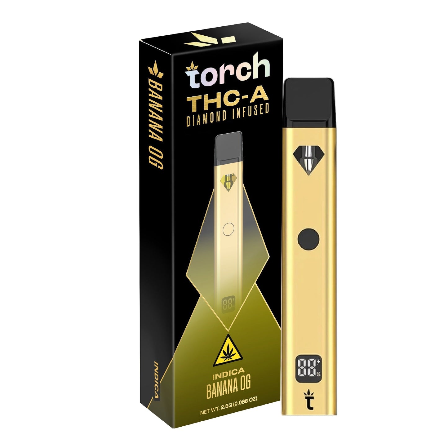 Torch Diamond Infused THC-A Blend Gold Edition Device - 2500mg
