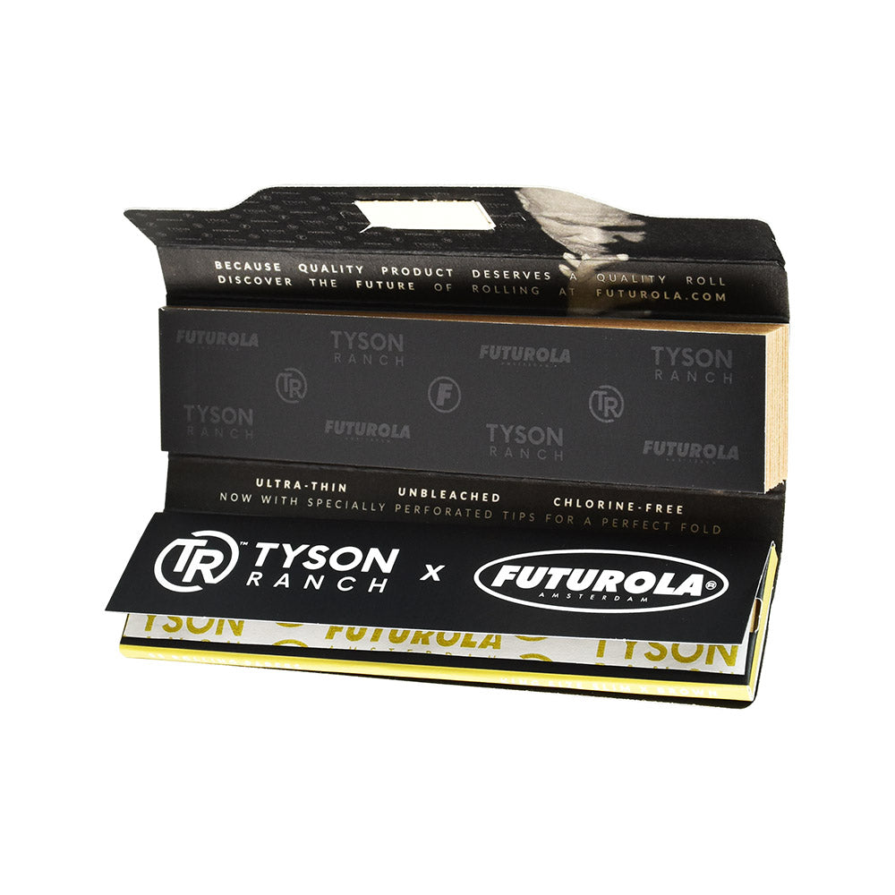 Futurola x Tyson Ranch Kingsize Slim Unbleached Rolling Papers 24pk