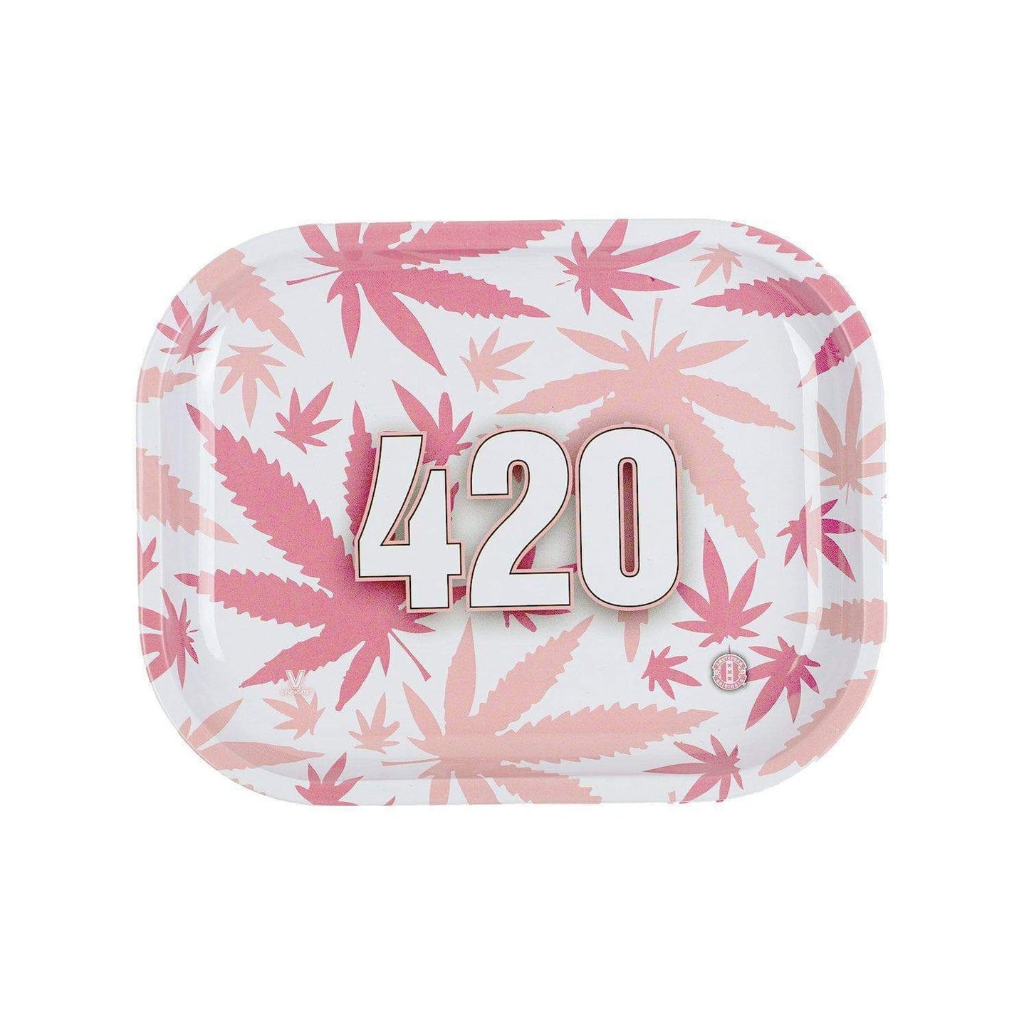 V Syndicate 420 Pink Metal Rolling Tray