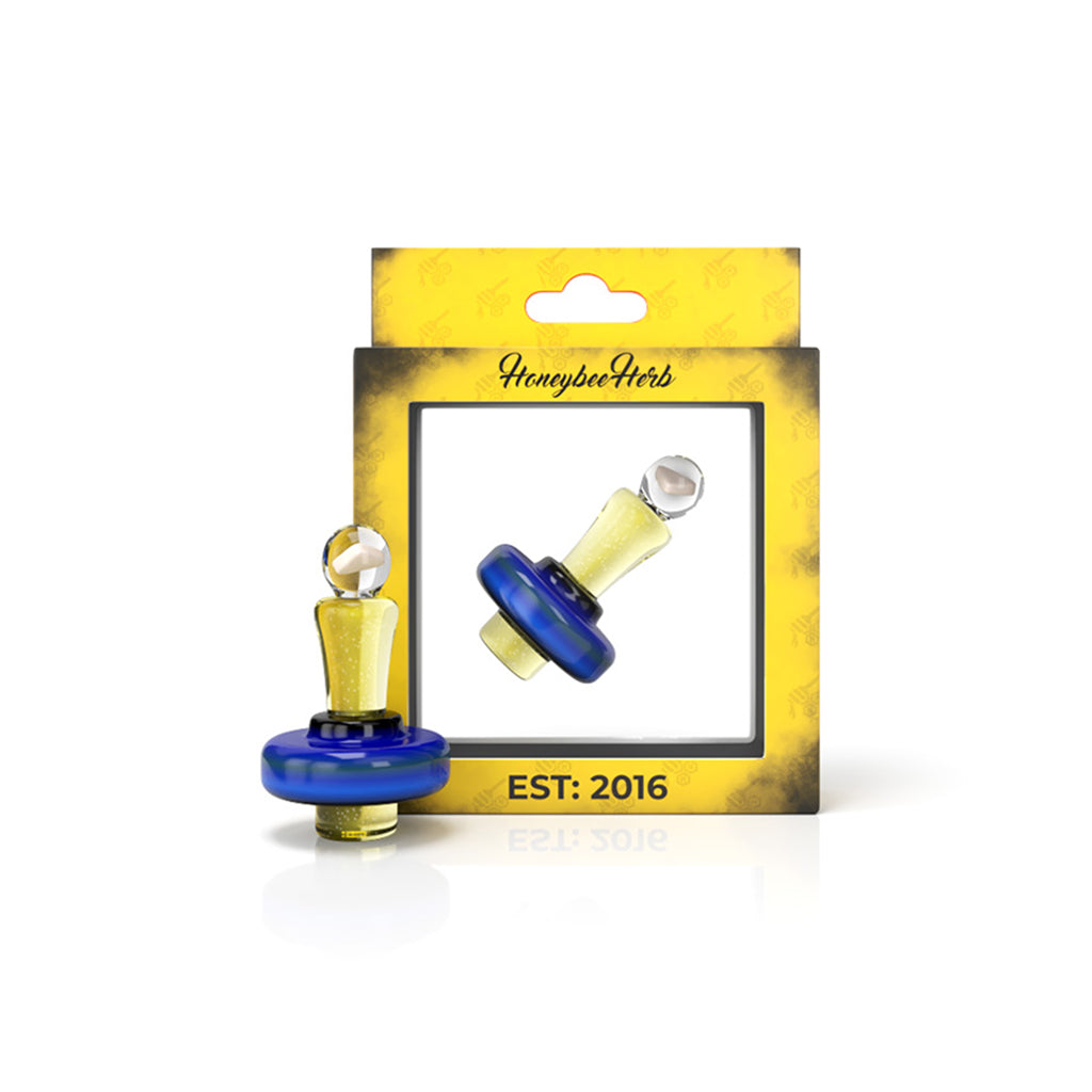 Honeybee Herb Opal Bell Top Spinner Carb Cap for Enhanced Dab Flavor