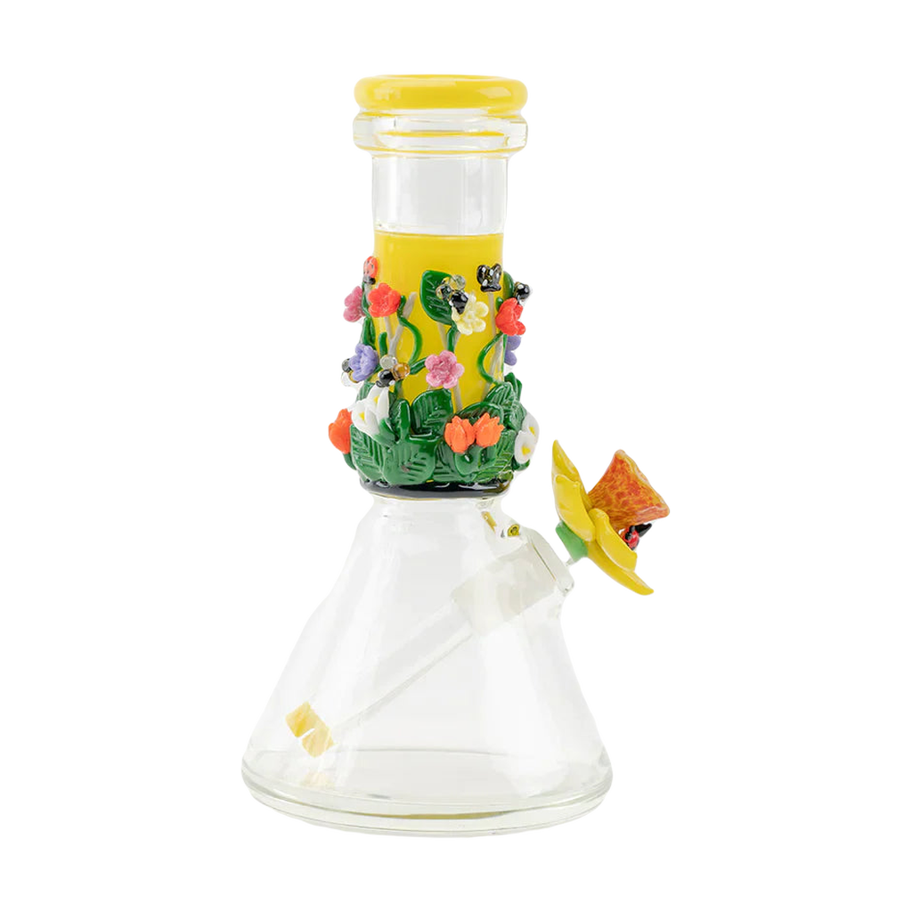 Empire Glassworks 8.4" Sunshine Garden Beaker Bong w/ Dichro Bowl