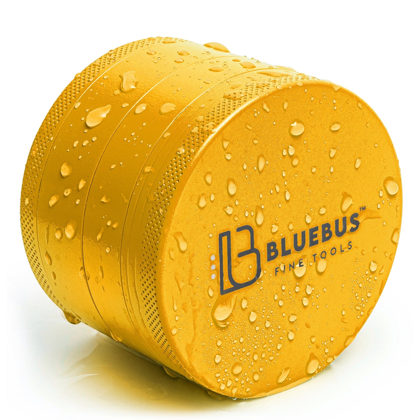 Blue Bus Fine Tools 2.5" Ceramic-Coated Herb Grinder with Lion Teeth & Pollen Catcher