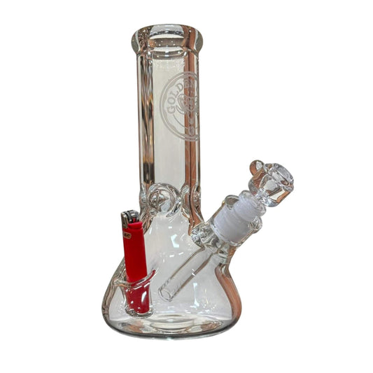 10" Flower Bong With Lighter Indent