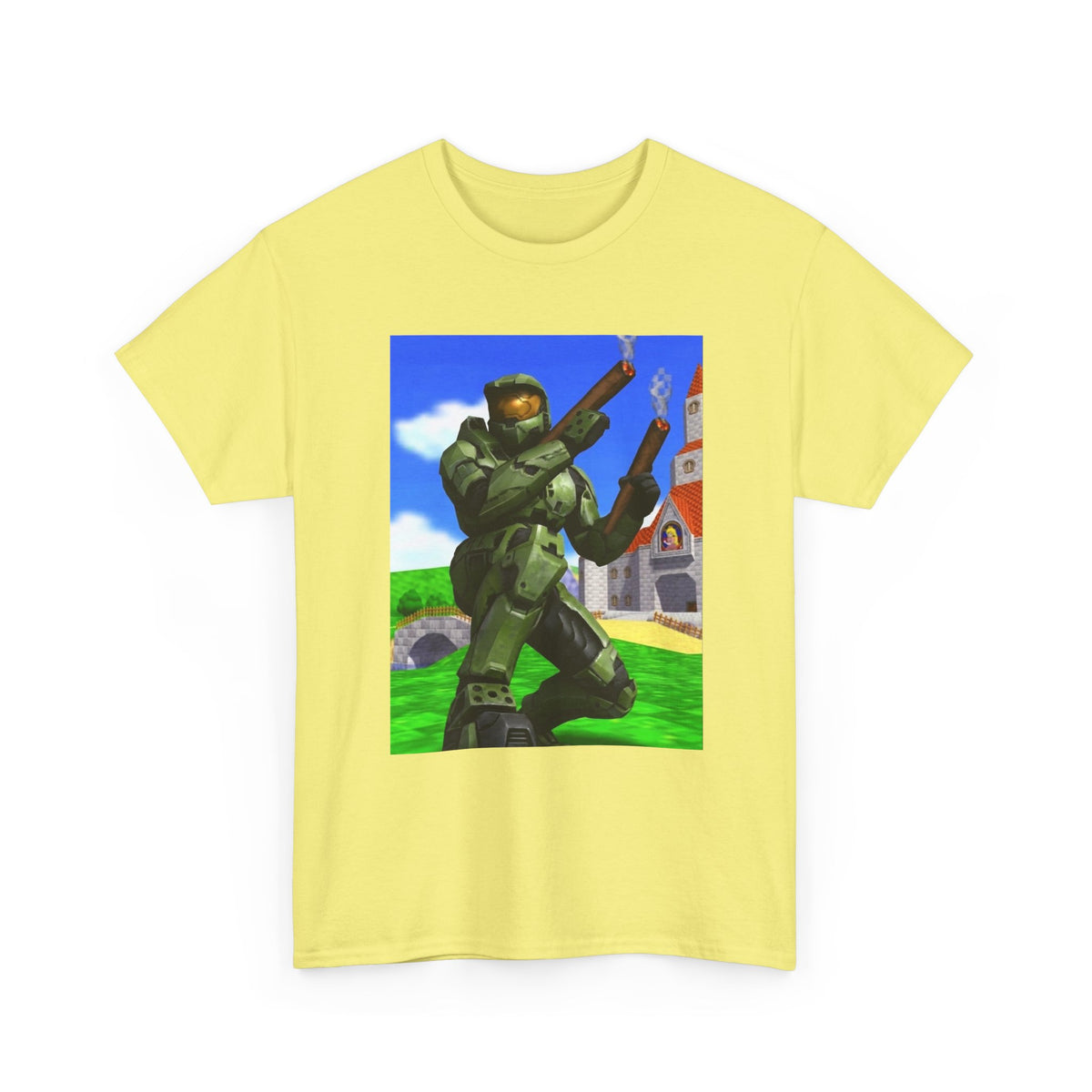 Master Chief Blazing In Mushroom Kingdom