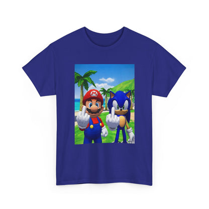 Mario And Sonic Flipping The Bird