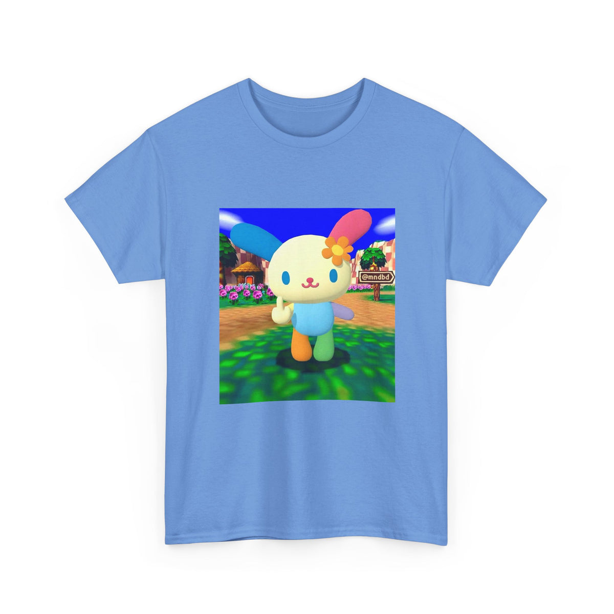 Cute Bunny Giving The Finger Tee