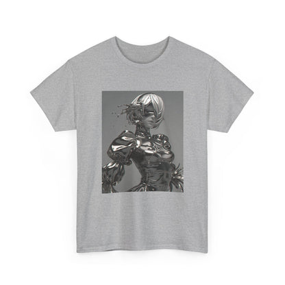 Liquid Chrome Abstract Tee