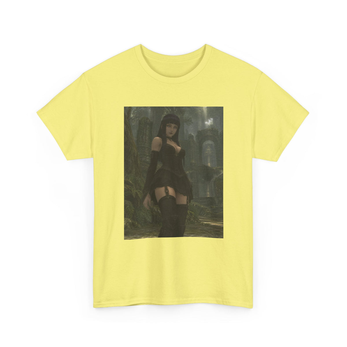Gothic Byakugan Hinata In Ruined Forest