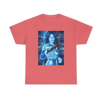Holographic Babe Passing The Blunt Tee