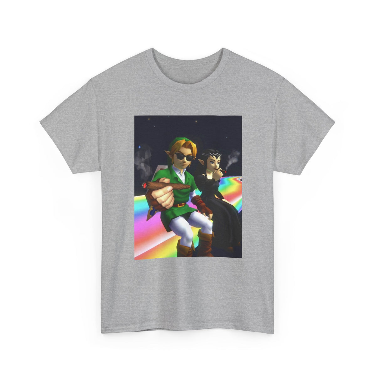 Link And Dark Zelda Smoking Blunts