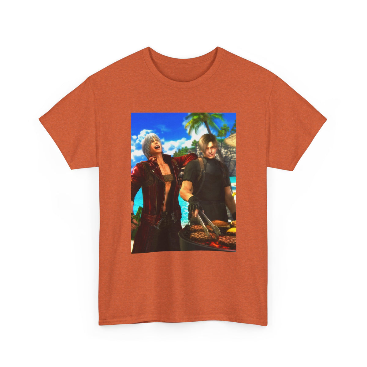 Dante and Leon Grilling on the Beach Tee