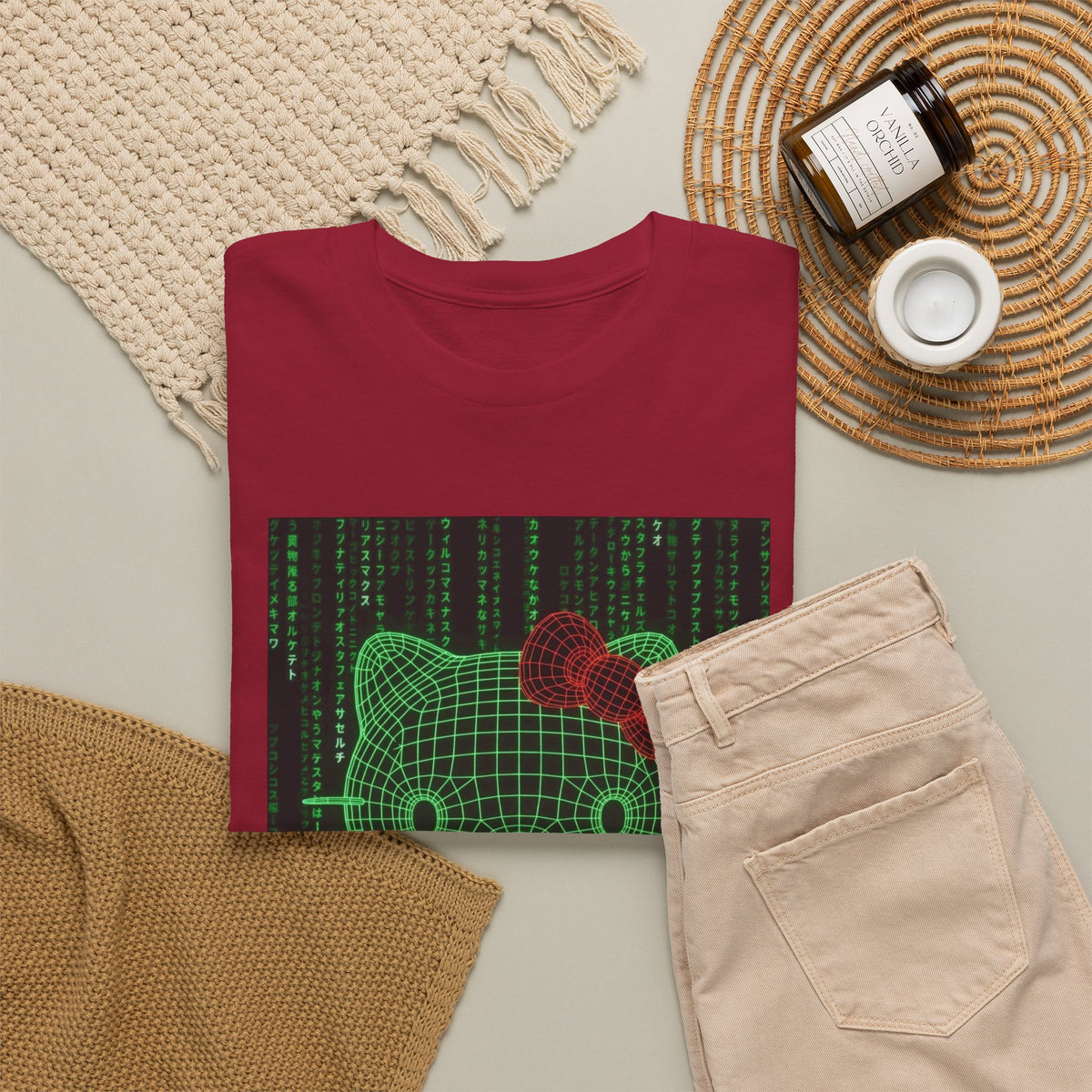 Cyber Hello Kitty Flips The Bird Tee