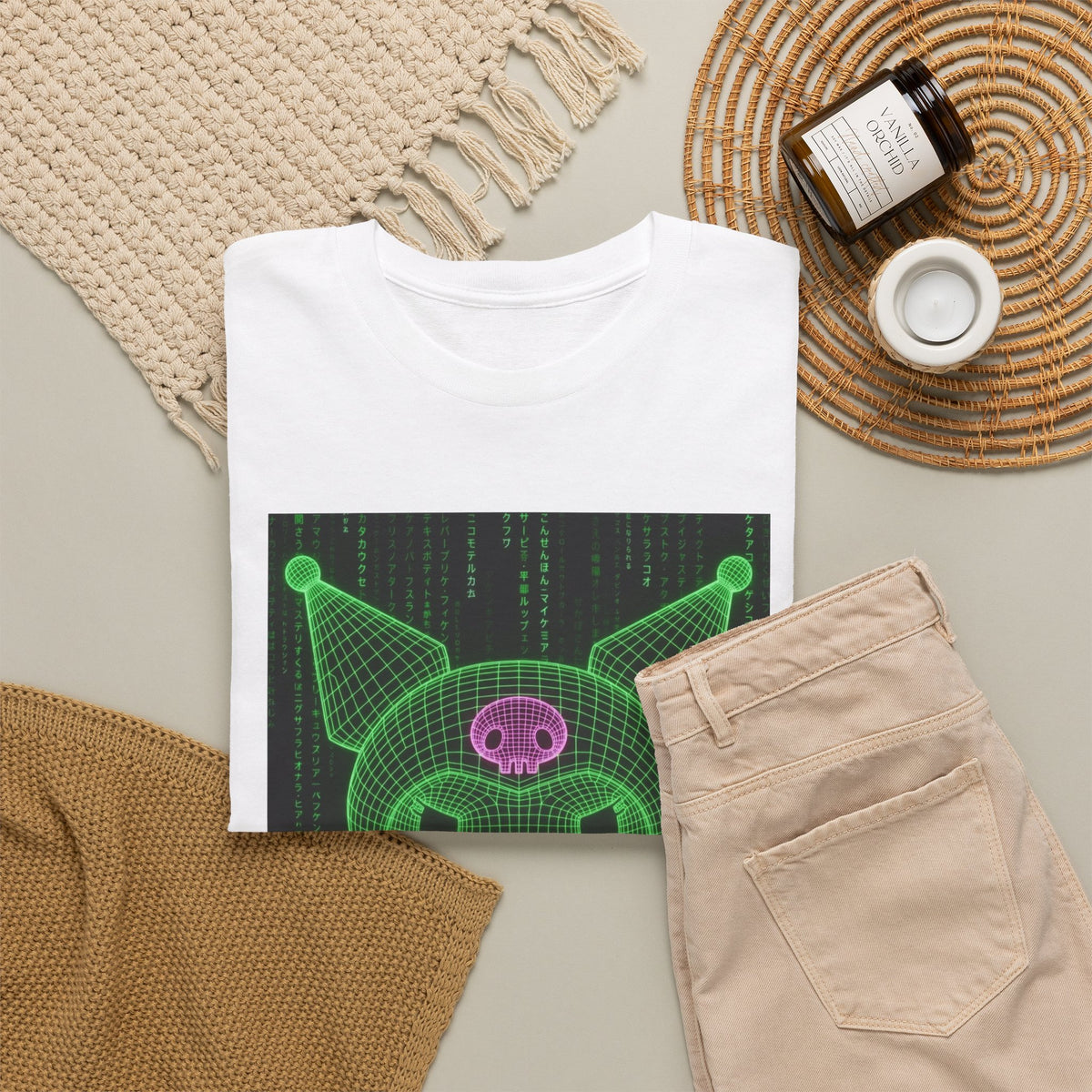 Kuromi In The Matrix Flipping The Bird Tee