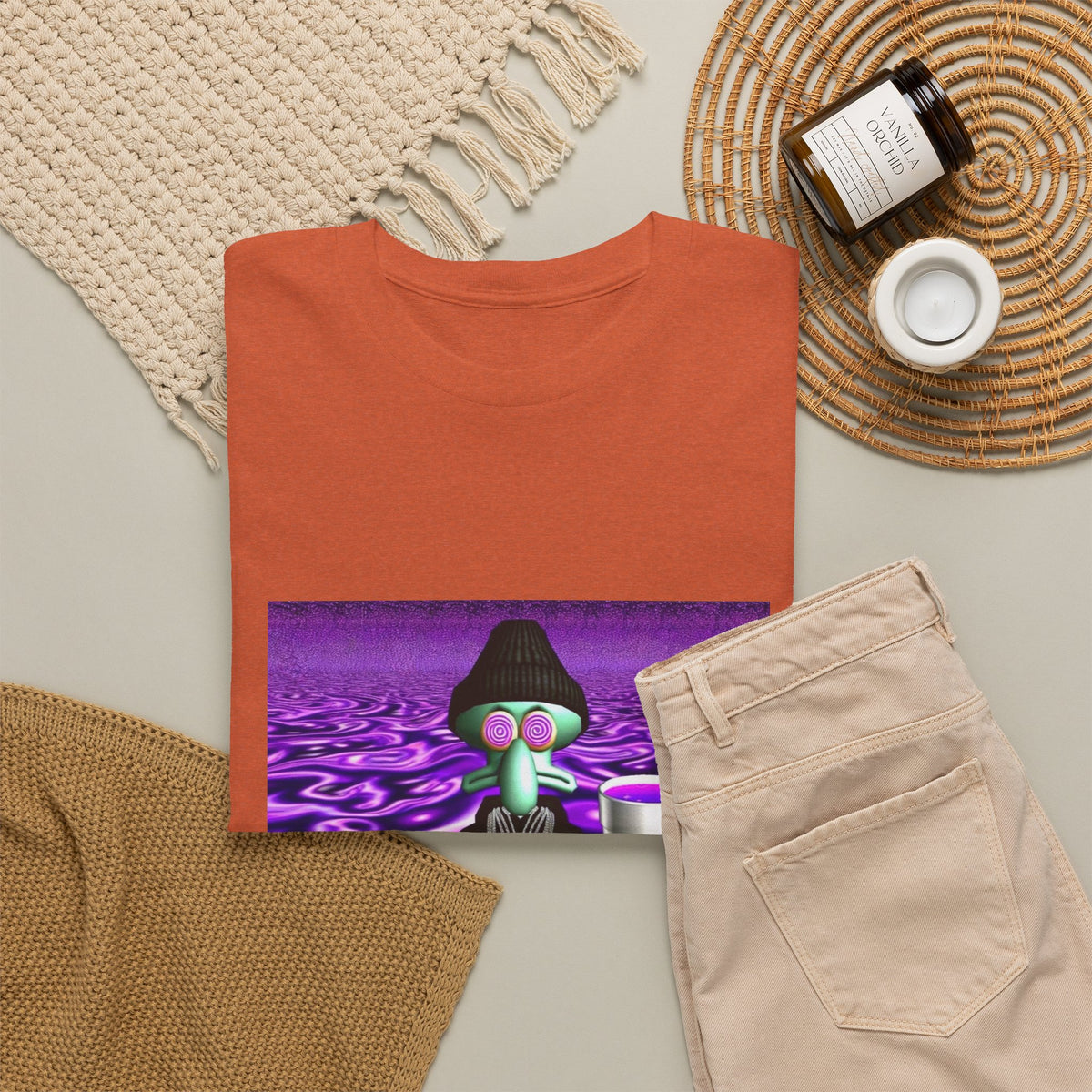 Squidward Sipping Lean In A Purple Haze
