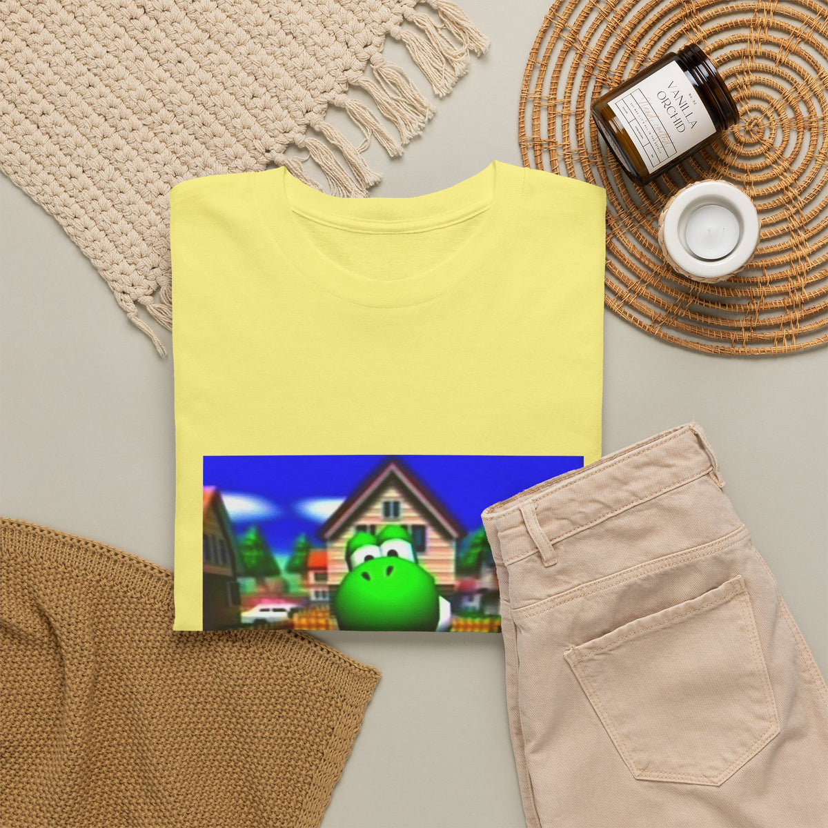 Yoshi Giving The Finger In Neighborhood Tee
