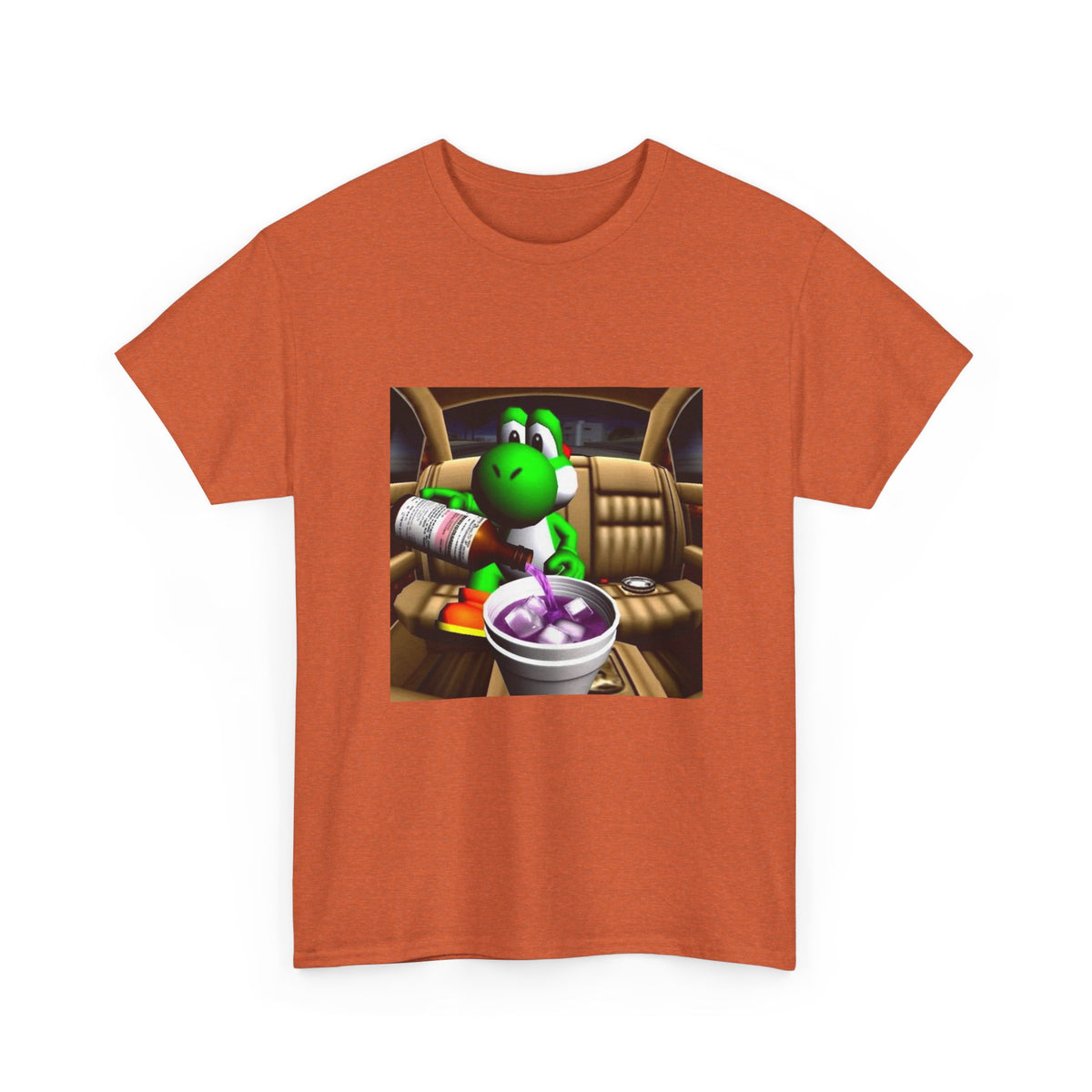 Yoshi Pouring Lean In Car Tee