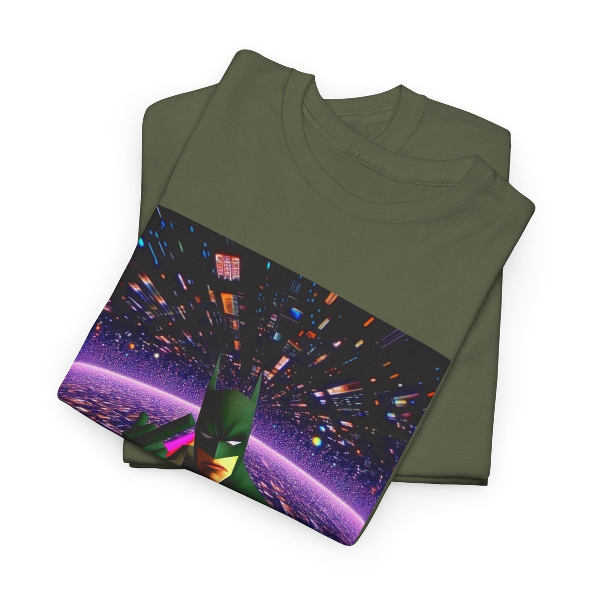 Batman Flips Off Reality On Psychedelic Tee