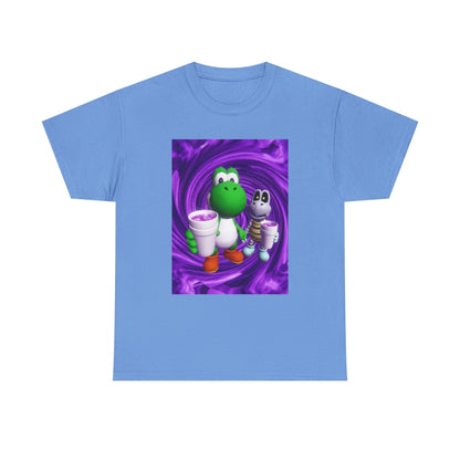 Yoshi And Dry Bones Sipping Purple Tee
