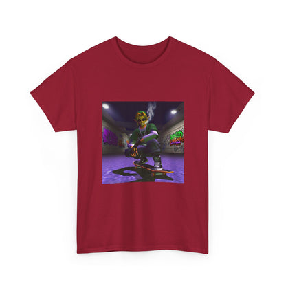 Stoner Link Skateboarding In Graffiti Alley Tee