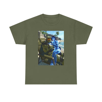 Master Chief and Cortana Beach Relaxing