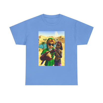 Link And Nabooru Smoking In Desert Tee