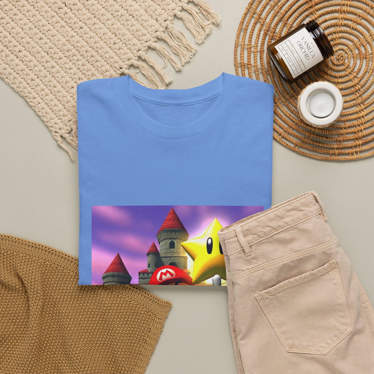 Mario Flips Off The Star Tee