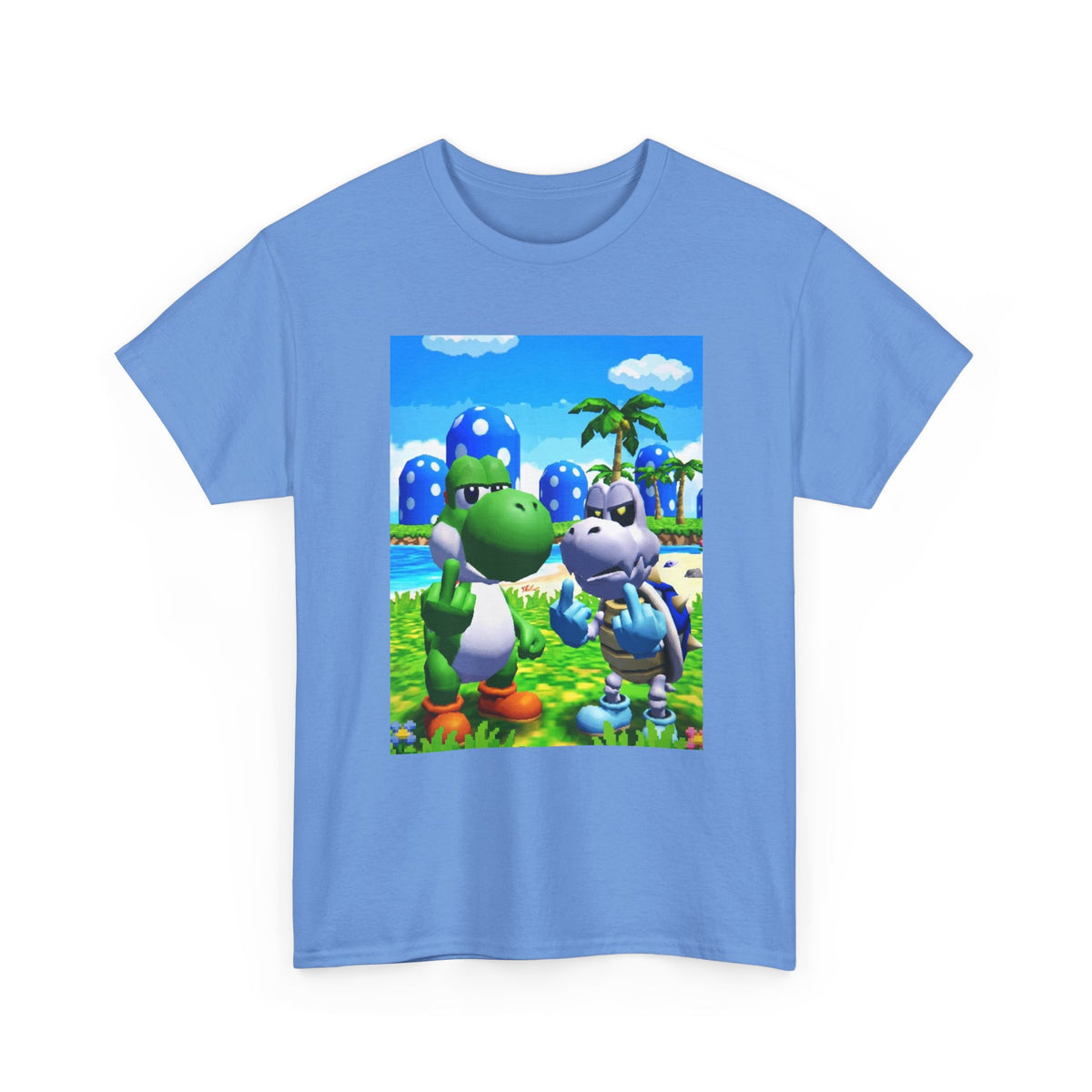 Yoshi And Dry Bones Flipping Off Tee
