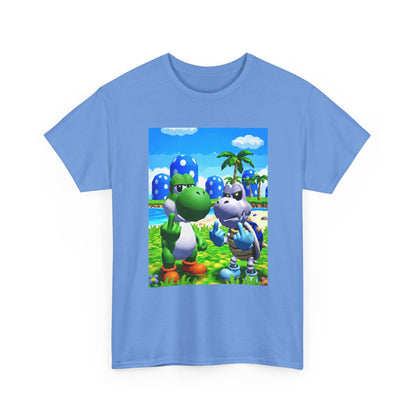 Yoshi And Dry Bones Flipping Off Tee