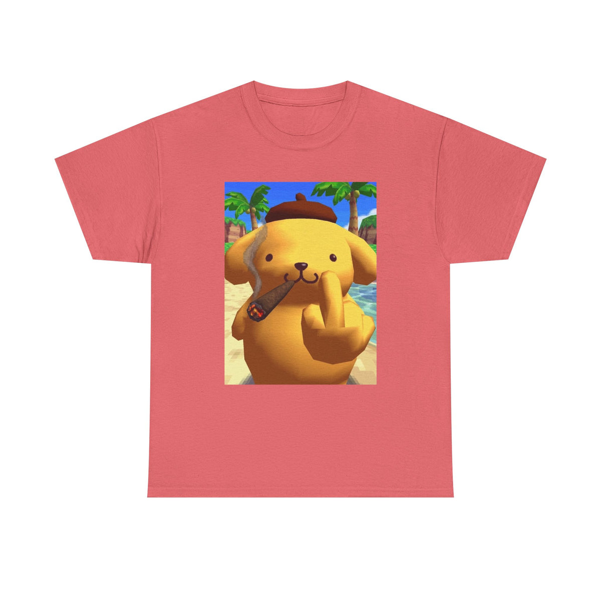 Pompompurin Smoking Blunt & Flipping Off