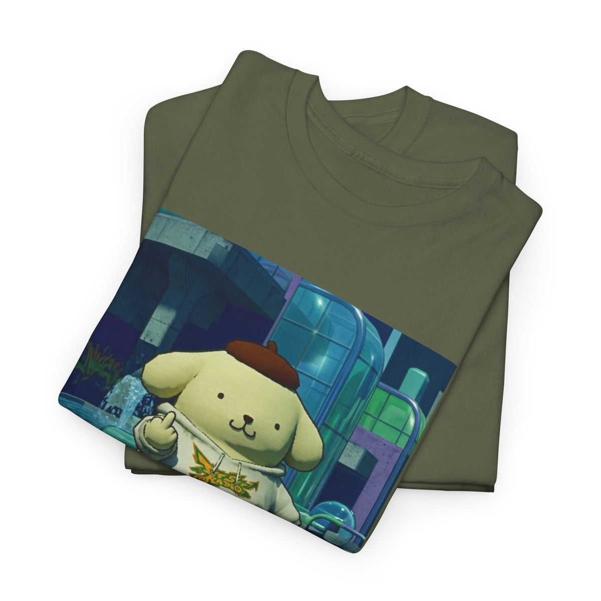 Pompompurin Skates and Flips The Bird