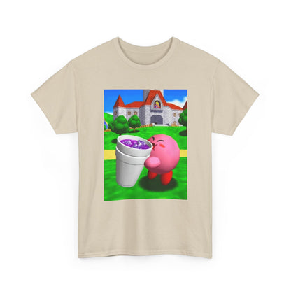 Kirby Sipping Purple Drank In Princess Peach's Castle