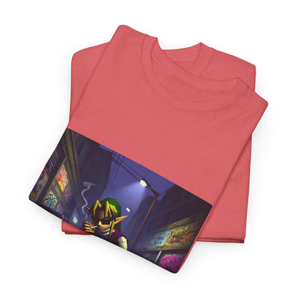 Streetwise Elf Smoking In Alley Tee