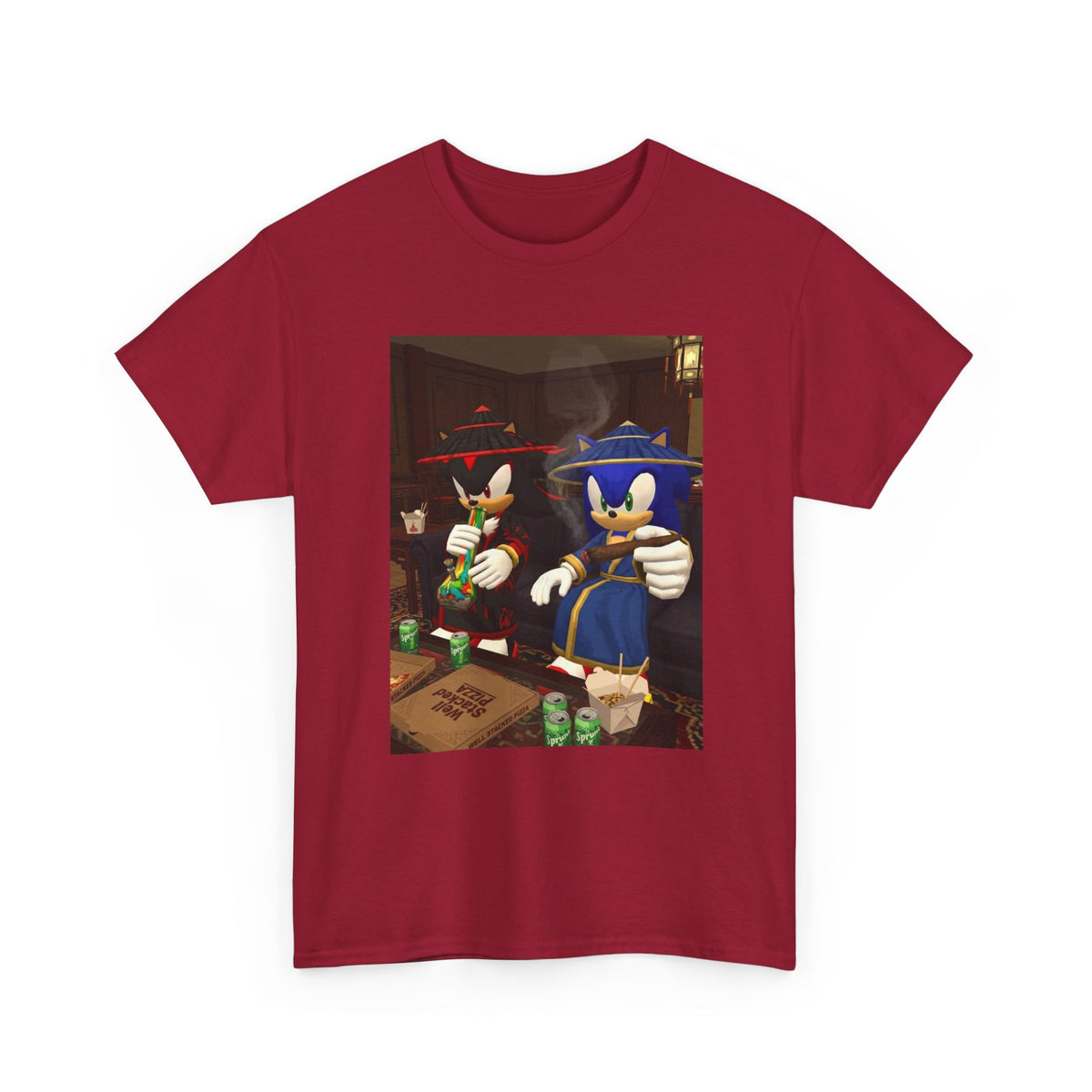 Shadow and Sonic Smoking Chill Tee