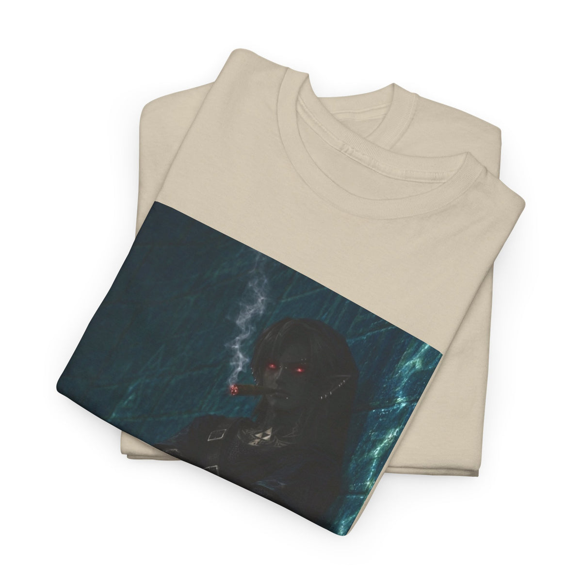 Dark Link Smoking A Lit Cigar Tee