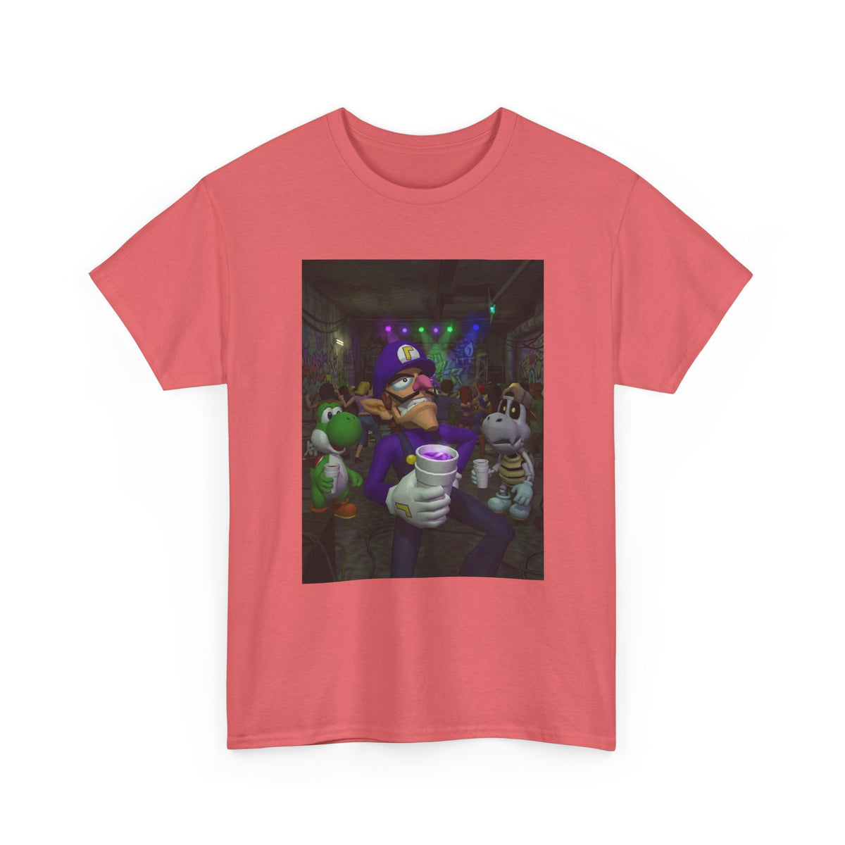 Waluigi, Yoshi, And Dry Bones Clubbin' Tee