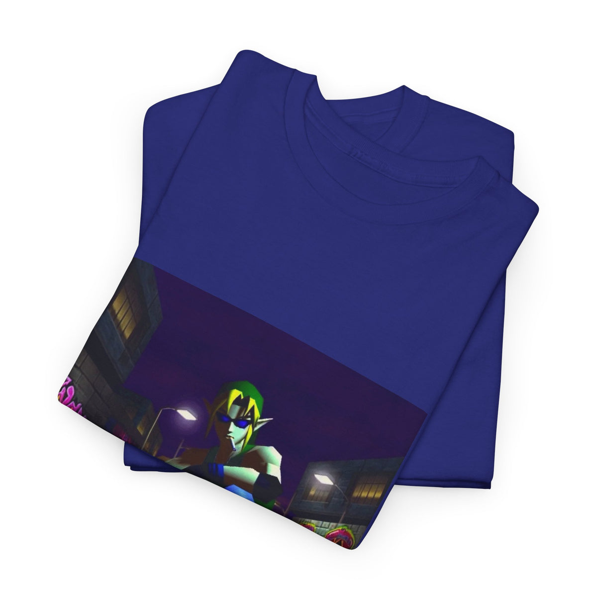Skater Link Smoking In Neon Alley Tee
