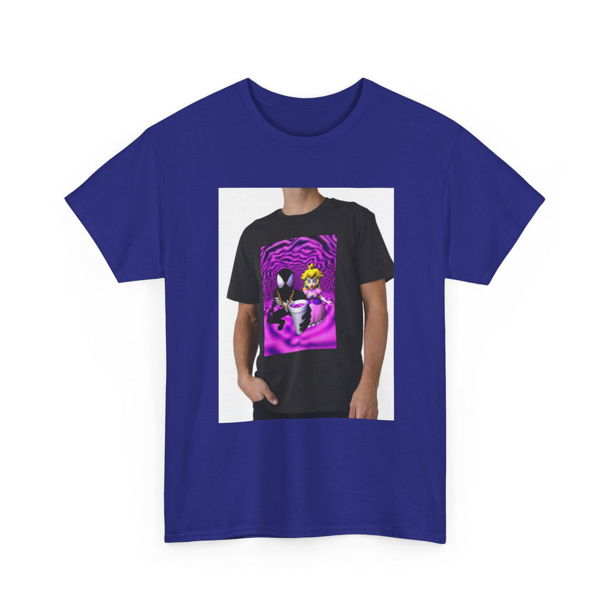 Symbiote And Princess On Purple Swirls
